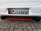 Maxton Design stredový spoiler zadného nárazníka VW Golf VII GTI CLUBSPORT - čierny lesklý