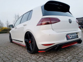 Maxton Design bočné spoilery zadného nárazníka VW Golf VII GTI CLUBSPORT - čierny lesklý