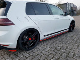 Maxton Design bočné prahové lišty VW Golf VII GTI CLUBSPORT - čierny lesklý