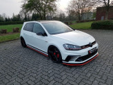 Maxton Design spoiler predného nárazníka VW Golf VII GTI CLUBSPORT - čierny lesklý