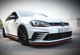 Maxton Design spoiler predného nárazníka VW Golf VII GTI CLUBSPORT - carbon look