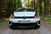 Maxton Design Racing spoiler predného nárazníka VW Golf VII GTI CLUBSPORT - čierny 