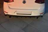 Maxton Design spoiler zadného nárazníka VW Golf VII GTI po FL - čierny lesklý