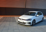 Maxton Design spoiler predného nárazníka VW Golf VII GTI po FL Ver.1 - čierny lesklý