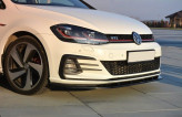 Maxton Design spoiler predného nárazníka VW Golf VII GTI po FL Ver.1 - čierny lesklý