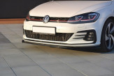 Maxton Design spoiler predného nárazníka VW Golf VII GTI po FL Ver.2 - čierny lesklý