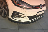 Maxton Design spoiler predného nárazníka VW Golf VII GTI po FL Ver.2 - čierny lesklý