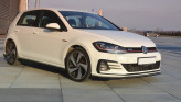 Maxton Design spoiler predného nárazníka VW Golf VII GTI po FL Ver.2 - čierny lesklý