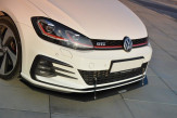 Maxton Design Racing spoiler predného nárazníka VW Golf VII GTI po FL Ver.1 - čierny 