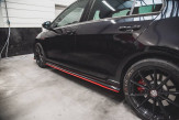 Maxton Design bočné prahové lišty VW Golf VII GTI TCR - červený