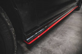 Maxton Design bočné prahové lišty VW Golf VII GTI TCR - červený
