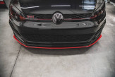 Maxton Design spoiler predného nárazníka VW Golf VII GTI TCR - červený