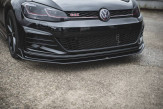 Maxton Design spoiler predného nárazníka RACING DURABILITY VW Golf VII GTI TCR - čierny