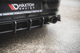 Maxton Design difúzor zadného nárazníka RACING DURABILITY VW Golf VII GTI TCR - čierno červený