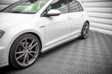 Maxton Design bočné prahové lišty VW Golf VII R Ver.2 - čierny lesklý