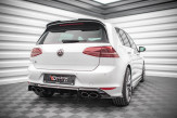 Maxton Design bočné spoilery zadného nárazníka VW Golf VII R Ver.4 - čierny lesklý