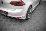 Maxton Design bočné spoilery zadného nárazníka VW Golf VII R Ver.3 - čierny lesklý