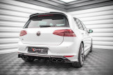 Maxton Design spoiler zadného nárazníka VW Golf VII R - čierny lesklý