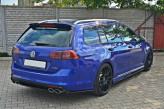 Maxton Design bočné spoilery zadného nárazníka VW Golf VII R kombi - čierny lesklý