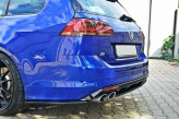 Maxton Design bočné spoilery zadného nárazníka VW Golf VII R kombi - carbon look