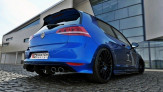 Maxton Design difúzor a bočné spoilery zadného nárazníka VW Golf VII R hatchback - čierny 