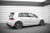 Maxton Design bočné prahové lišty Street Pro VW Golf VII R - čierny + lesklé krídielka