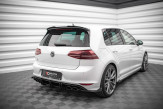 Maxton Design bočné spoilery zadného nárazníka Street Pro VW Golf VII R - čierny + lesklé krídielka