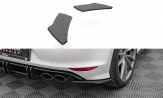 Maxton Design bočné spoilery zadného nárazníka Street Pro VW Golf VII R - čierno červený