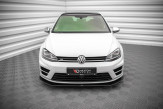 Maxton Design spoiler predného nárazníka Street Pro VW Golf VII R Ver.1 - čierno červený