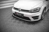 Maxton Design spoiler predného nárazníka Street Pro VW Golf VII R Ver.1 - čierno červený