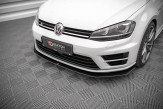 Maxton Design spoiler predného nárazníka Street Pro VW Golf VII R Ver.2 - čierny