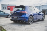 Maxton Design bočné spoilery zadného nárazníka Racing Durability VW Golf VII R po FL - čierny