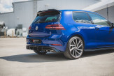 Maxton Design spoiler zadného nárazníka VW Golf VII R po FL Ver.3 - čierny lesklý