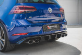 Maxton Design spoiler zadného nárazníka VW Golf VII R po FL Ver.3 - čierny lesklý