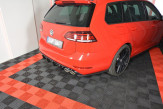 Maxton Design bočné spoilery zadného nárazníka VW Golf VII R Variant po FL Ver.1 - carbon look