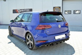 Maxton Design stredový spoiler zadného nárazníka VW Golf VII R po FL - čierny lesklý