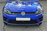 Maxton Design spoiler predného nárazníka VW Golf VII R / R-Line Ver.2 - čierny lesklý