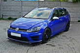 Maxton Design spoiler predného nárazníka VW Golf VII R / R-Line Ver.2 - čierny lesklý