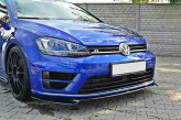 Maxton Design spoiler predného nárazníka VW Golf VII R / R-Line Ver.2 - čierny lesklý