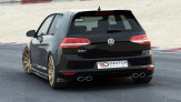 Maxton Design bočné spoilery zadného nárazníka VW Golf VII R / R-Line Ver.1 - čierny lesklý