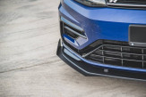 Maxton Design spoiler predného nárazníka Racing Durability VW Golf VII R / R-Line po FL - čierny + lesklé krídielka