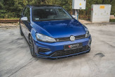 Maxton Design spoiler predného nárazníka Racing Durability VW Golf VII R / R-Line po FL - čierny