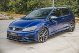 Maxton Design bočné prahové lišty Racing Durability VW Golf VII R / R-Line po FL - čierny