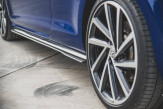 Maxton Design bočné prahové lišty Racing Durability VW Golf VII R / R-Line po FL - čierny
