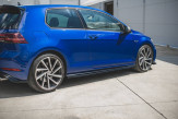 Maxton Design bočné prahové lišty VW Golf VII R / R-Line po FL Ver.4 - čierny lesklý