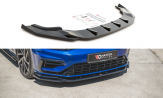 Maxton Design spoiler predného nárazníka VW Golf VII R / R-Line po FL Ver.9 - čierny lesklý