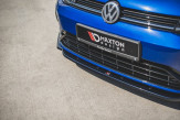 Maxton Design spoiler predného nárazníka VW Golf VII R / R-Line po FL Ver.9 - čierny lesklý