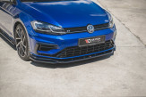 Maxton Design spoiler predného nárazníka VW Golf VII R / R-Line po FL Ver.9 - čierny lesklý