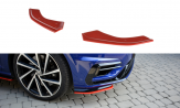 Maxton Design spoiler predného nárazníka VW Golf VII R / R-Line po FL Ver.8 - čierny lesklý