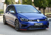 Maxton Design spoiler predného nárazníka VW Golf VII R / R-Line po FL Ver.8 - čierny lesklý